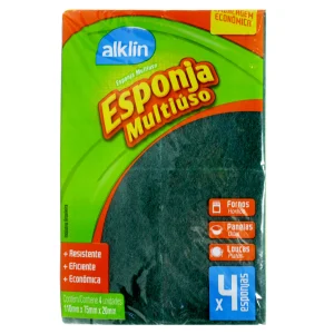 Alklin Esponja Multiuso X 4 Unidades 7897750782576